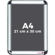 Mikasso A4 Çerçeve - Rondo A4 Afiş Çerçevesi - Açılır Kapanır Aluminyum Çerçeve - Belge Çerçevesi