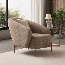 Edsy Home Mokka Berjer Kahverengi Tekli Koltuk