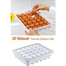 Mikasso 30'lu Yumurta Saklama Kabı Plastik Beyaz