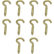 Mikasso 10 Ad. Açık Piton Kanca 20X70 - Tavana Duy Avize Asma Kancası Demir - Duvara Ip Halat Askı Aparatı