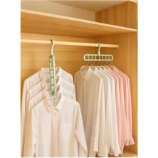 Mikasso Çok Fonksiyonlu 9 Bölmeli Dolap Içi Yer Kazandıran Elbise Askısı - Sihirli Düzenleyici & 3'lü Set Pl