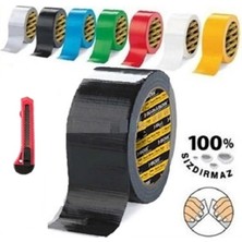 Mikasso Siyah Suya Dayanıklı Flex Tape Tamir Bandı Çadır Bant 48X10 mt Maket Bıçağı