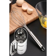 Mikasso Çelik Çırpıcı ve Çelik Un Eleği Çelik