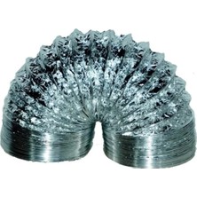 Mikasso Ø 127 mm - 2 mt Alüminyum Telli Izolesiz Esnek Hava Kanalı - Davlumbaz ve Aspiratör Borusu (2 Mt)