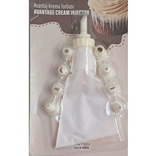 Mikasso Krema Sıkma Torbası Seti Pasta Kurabiye Kek Süsleme Torbası Şekillendirici 9 Başlıklı Plastik