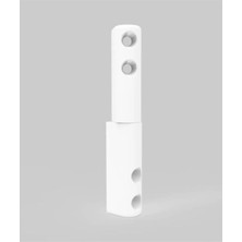 Mikasso Beyaz Pencere Sineklik Plastik Menteşe 8'li Takım Plastik