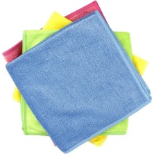 Mikasso Temizlik Bezi 4 Adet Microfiber Bez 30X30 Çok Renkli