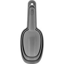 Mikasso Plastlife 3'lü Erzak Küreği Seti KP-156 Un, Şeker, Erzak, Bakliyat, Deterjan, Ölçü Küreği Plastik gr