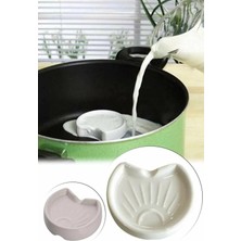 Mikasso Pratik Süt Taşırmaz Milk Saver Süt Kaynama Uyarı Süt Yoğurt Yapma Aparatı Porselen