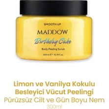 Maddow Cosmetics Body Scrub Limon & Vanilya Kokulu Nemlendirici Besleyici Vücut Peelingi