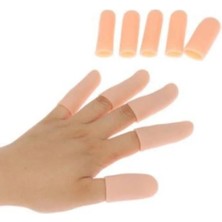 Mikasso El Parmak Koruyucu Silikon Kemik Koruyucu Parmak Ucu Koruyucu Hortum 5 Adet Bej