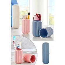 Mikasso Seyahat Tipi Aksesuar Taşıma Kabı Gözlük Diş Macunu Saklama Kutusu Plastik 10 x 15 Gri Tr