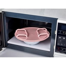 Mikasso Plastik Katlanır Mikrodalga ve Buzdolabı Rafı Plastik 10 x 15 Pembe Tr