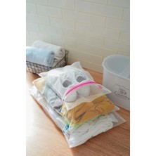 Mikasso 3'lü Valiz Içi Düzenleyicisi Plastik 45 x 45 Beyaz Tr