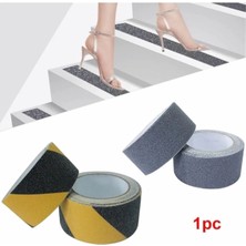 Mikasso Merdiven Zemin Kaydırmaz Bant Kaydırmazlık Bandı Kaymaz Bant En 2,5cm Uzunluk 5m (Siyah Renkli)