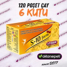 S10 Kiraz Saplı Elma Aromalı Çay | Form Çay | 120 Poşet Çay