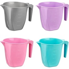Mikasso 1500 ml Banyo Maşrapası Renkli Tasarım Mikrofiber Malzemeden Dayanıklı ve Fonksiyonel