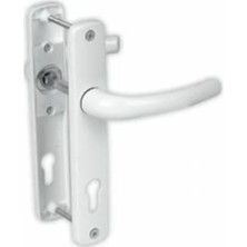 Mikasso Kervan Pvc Yale Kapı Kolu Beyaz Eva / Pvc