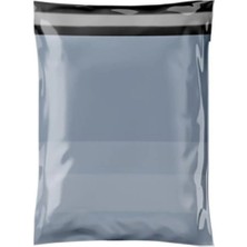 Mikasso Etiket Plastik Kargo Poşeti Cepli 25X30X5 cm 1pk 50 Adet Gri 2 x 4