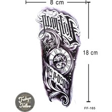 Trakya Tattoo Geçici Dövme 1-2 Hafta Kalıcı Yarım Kol Saat Yazı