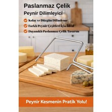 Mikasso Pratik Paslanmaz Çelik Peynir Dilimleyici Çelik
