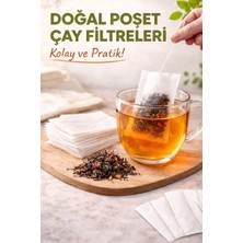 Mikasso 26 Adet Doğal Kağıt Çay Filtresi Pratik Kullan At Bitki Çayı, Siyah Çay Filtre Kahve Demleme Poşeti