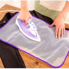 Mikasso Yanmaz Kırışmaz Ütü Matı Şeffaf File Ütü Örtüsü Pratik File Kumaş Ütül Altlığı 35X50CM Çok Renkli