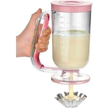 Mikasso Pankek Hamur Akıtma Pratik Ölçülü Hamur Dağıtıcı Porsiyonlayıcı Pancake Krep Muffin Kolay Dökme Kap