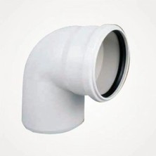 Mikasso 50X90 Pvc Dirsek 50'lik 90 Derece Pimaş Atık Su Borusu Dönüş Parçası