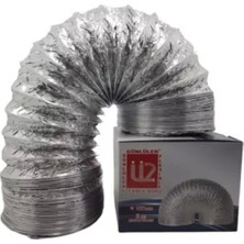 Mikasso 127 mm Çap Telli Kopmayan Davlumbaz Baca Flexible Aspiratör Borusu 2 Metre