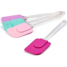 Mikasso Silikon Spatula Midi Boy 51011 Plastik Beyaz