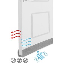 Mikasso 5 Adet Gri Kapı Altı Rüzgar Önleyici Isı Yalıtım Süngeri Poliüretan