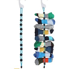 Mikasso Çorap Asma ve Yıkama Aparatı – Dolap Içi Askıya Asılabilir | Pratik Çok Fonksiyonlu Kurutmalık Plast