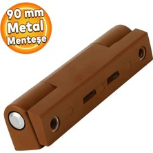 Mikasso Alüminyum ve Pvc Kapı Menteşesi 90-100 mm Kahve 2 Adet