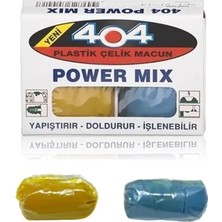 Mikasso Yapıştırıcı Macun Power Mıx 80GR. Mavi-Sarı