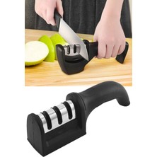 Mikasso Profesyonel 3 Aşamalı Bıçak Bileme Aleti Bıçak Bileyici Çelik Bıçak Bileme Aparatı