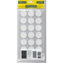 Mikasso Yapışkanlı Keçe Mobilya Zemin Koruyucu Ses Önleyici Keçe- 30MM (4 Renk Seçeneği) 21'li Kece Beyaz