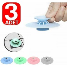 Mikasso Lavabo Küvet Tıkacı 3 Adet Mutfak Banyo Gider Tıpası Kapağı Tıkaç Süzgeç Plastik