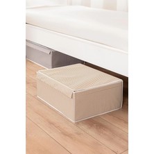 Mikasso Çok Amaçlı Baza Altı Kutu Yeni Sezon Su Geçirmez Nano Teknoloji Kumaş Pamuklu 50 x 40 Kahverengi Tr