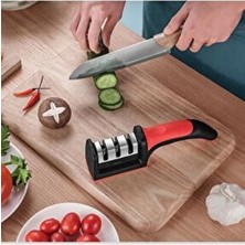 Mikasso Profesyonel Bıçak Bileme Aleti Mutfak Makası Bileyici 3 Açılı Elmas Uçlu Çok Renkli