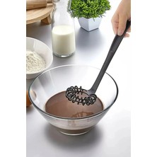 Mikasso Yanmaz Yapışmaz Yüksek Isıya Dayanıklı Teflon Spiral Çırpıcı - Yumurta Çırpıcı 28 cm Plastik