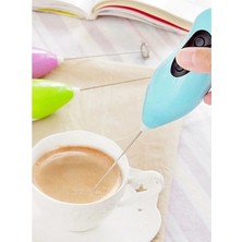 Mikasso Pilli Mini Mixer Kahve Süt Köpürtücü Karıştırıcı Cappuccino Mixer Plastik