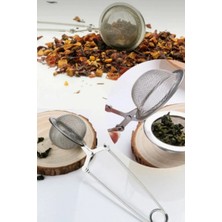 Mikasso Pratik Paslanmaz Çelik Un Kakao Pudra Şekeri Eleği ve Bitki Çayı Demleme Süzgeci Paslanmaz Çelik