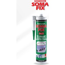 Mikasso S424 Pu Mastik Gri 280 ml | Yüksek Performanslı Çok Amaçlı Dolgu | Esnek Yapıştırıcı