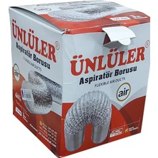 Mikasso Aspiratör Borusu 3 M Telli 127 mm Davlumbaz Borusu Aspiratör 3mt