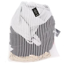 Mikasso Asker Dolabına Kirli Temiz Torbası - Çamaşır Filesi - 2'li Dolap Askısı Akrilik Beyaz Tr