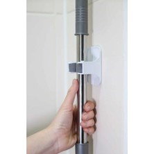 Mikasso Çok Amaçlı Düzenleyici Askı, Duvar Sabitleyici, Tutacak (2 Adet) Plastik Beyaz Tr