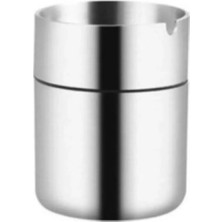 Mikasso Oto/masaüstü Küllük 10 cm Paslanmaz Metal Bej Oval
