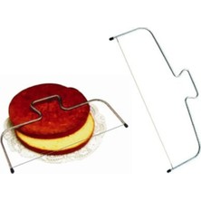 Mikasso Pasta Kek Dilimleme Bölme Teli Kesici Aparat Yedek Tel Hediyeli Paslanmaz Çelik