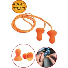 Mikasso Kulak Tıkacı 26 Db Yıkanabilir Ipli Tıkaç Gürültü Ses Önleyici Yüzme Su Kaçma Kulak Koruyucu 21 Dba